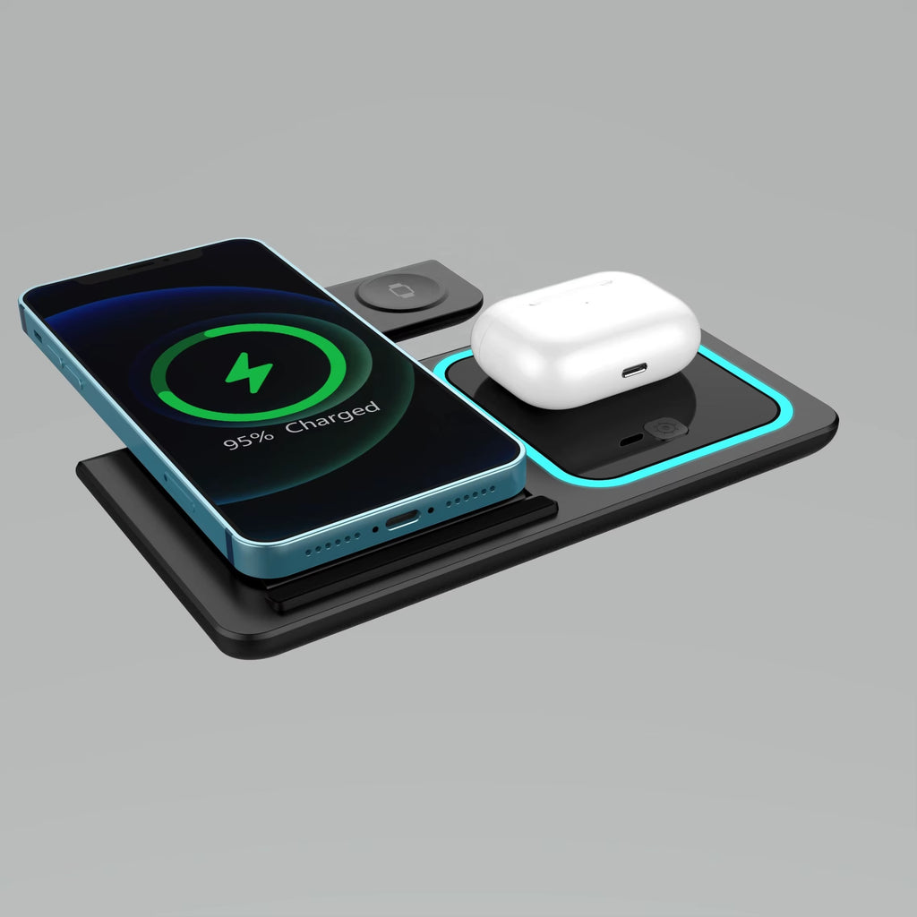 CleanDesk 3-in-1 Wireless Charging Station