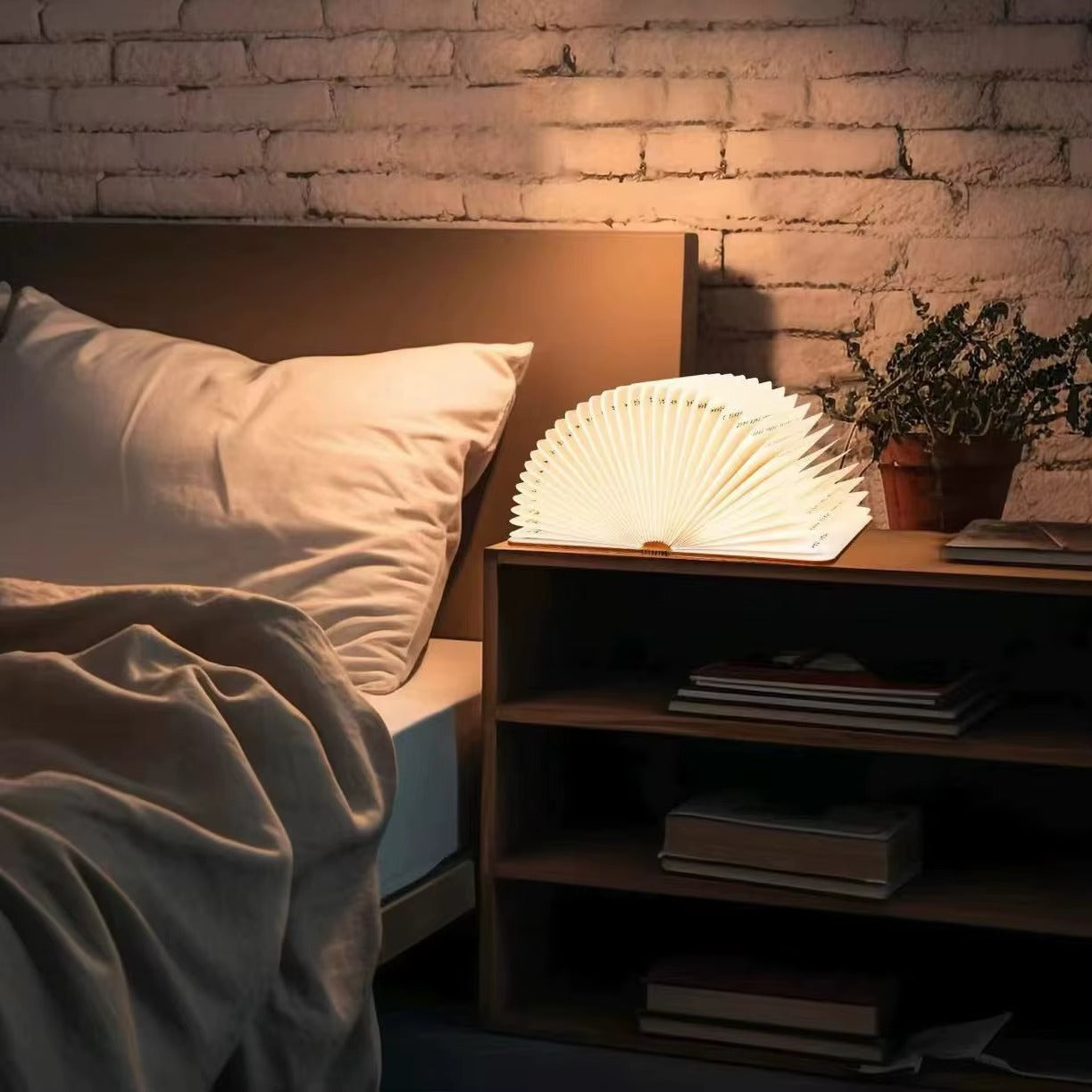 Mini Wooden LED Night Lamp